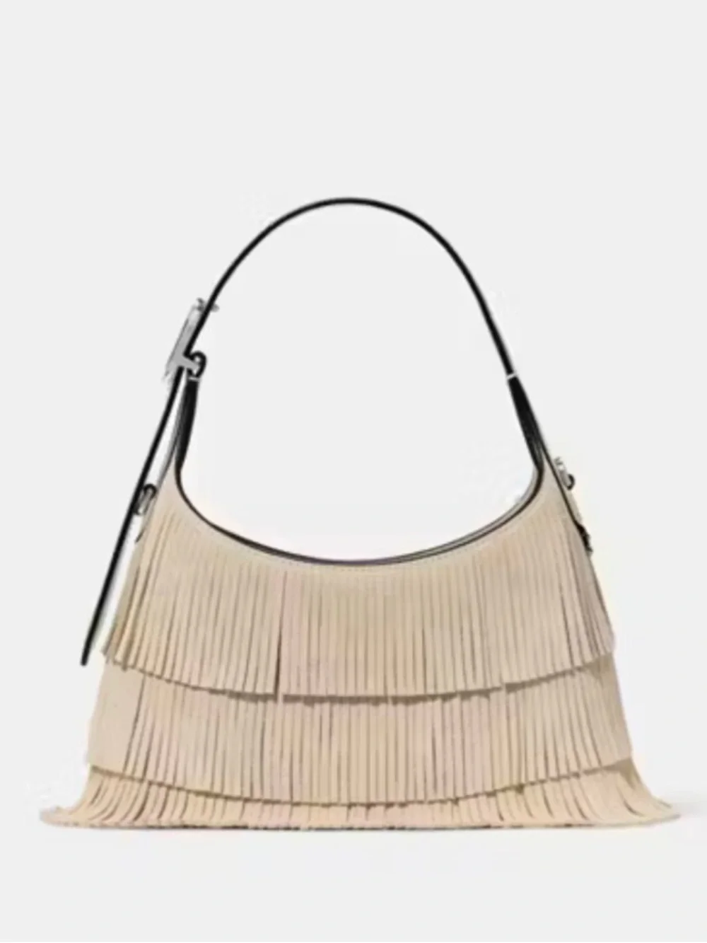 Kate Spade 454 Suede Fringe Mini Crossbody In Light Sand KN586
